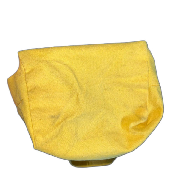 Trader Joe's Mini Canvas Tote Bag Yellow Limited Edition Reusable Bag - Picture 7 of 7